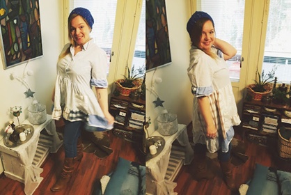 Tekstiilijätteestä tunika