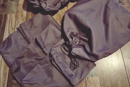 Kenkäpussit suihkuverhosta