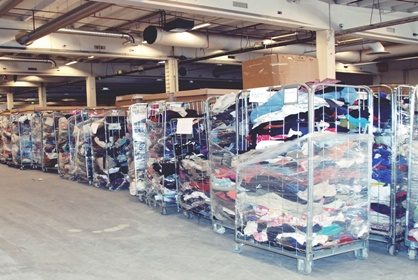 Poistotekstiilin keräys