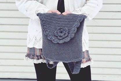 Virkattu reppu narulangasta