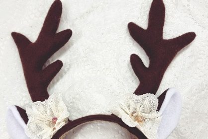 Poronsarvet vanhasta hiuspannasta