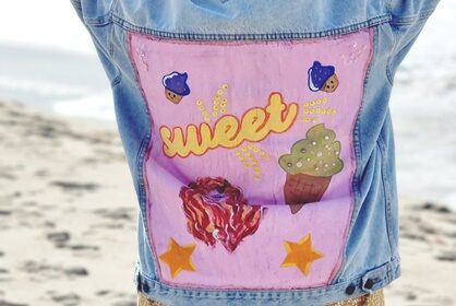 Farkkutakki kuin taideteos