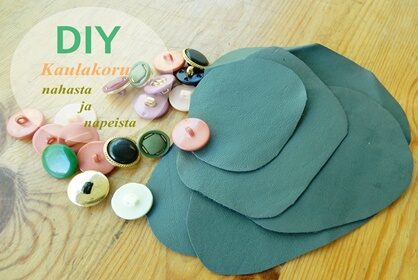 Keväinen koru kierrätysmateriaaleista