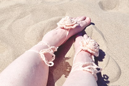 Boheemit virkatut jalkakorut