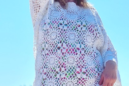 Virkattu mekko ilmaisosastolta