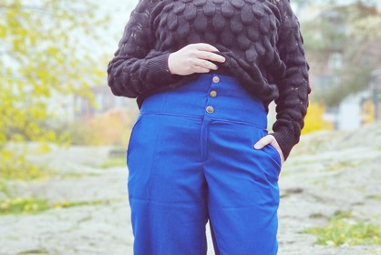 Itse tein siniset housut