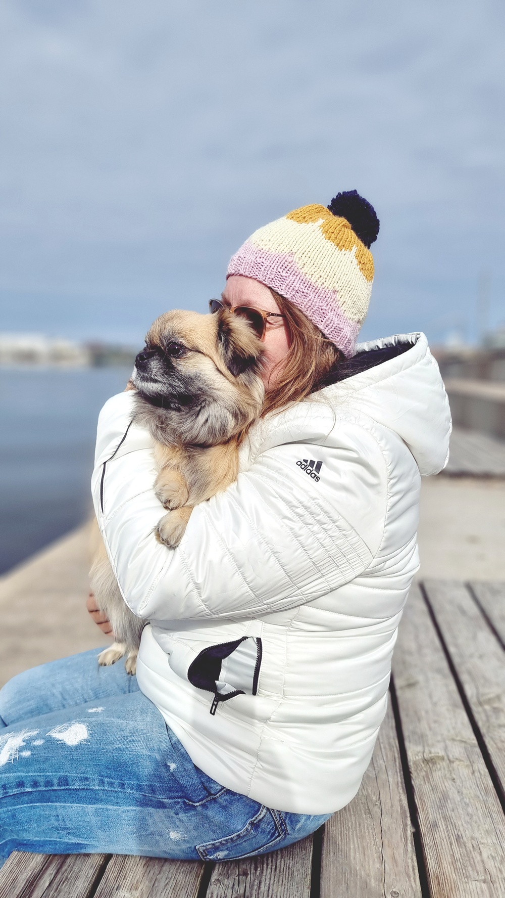 Aamulenkillä kotikulmilla – Söpön kanssa Jätkäsaaren rannassa