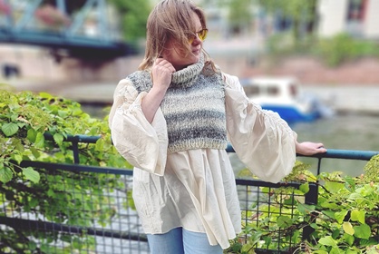 Kaupunginrannan syksy ja itse tehty liivi