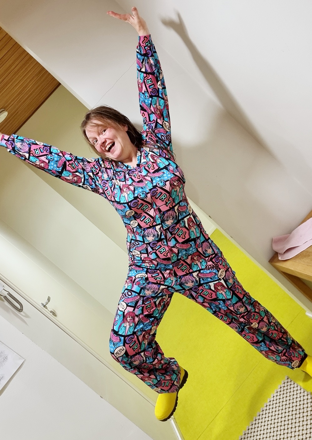 Saunan jälkeen itse ommeltu jumpsuit pehmentää palautumista