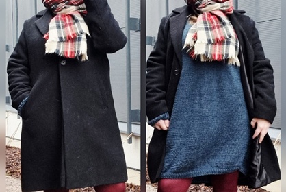 Itsetehty turkoosi mekko & kirpparikerrokset