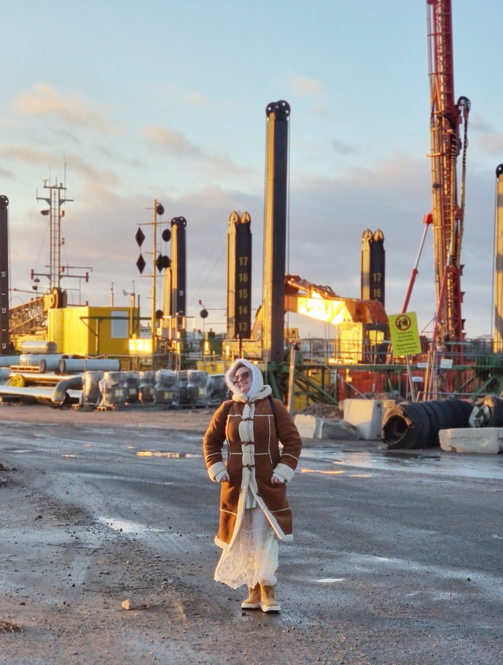 Talvinen kierrätysmuotiasu – romanttinen pitsihame