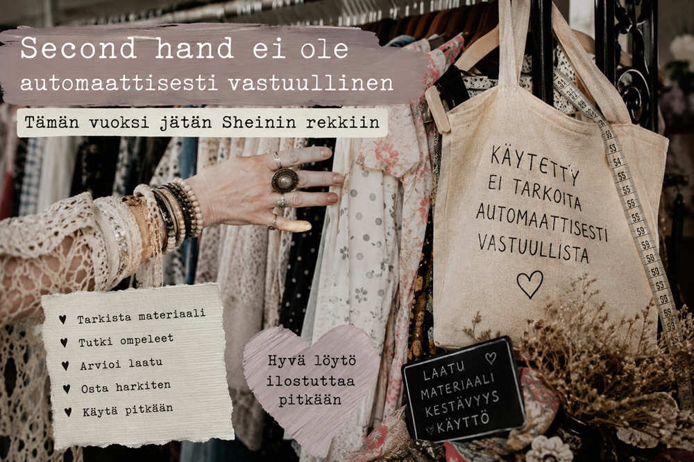 Second hand ei ole automaattisesti vastuullinen