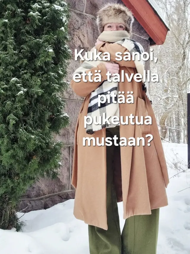 Second hand -talviasu.

Vihreä + kameli + kerrokset.

Kuka sanoi, että talvella pitää pukeutua mustaan?

#talvityyli #secondhandtyyli #kierrätysmuoti #kerrospukeutuminen #talviasu