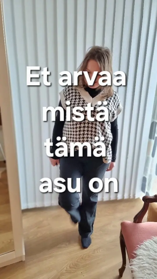 ✨ Et usko, mistä tämä asu on oikeasti peräisin…

Second hand -löytöjä, itse tehtyä ja ripaus omaa tyyliä, siinä tämän päivän asu 💫

Liivi ja farkut nappasin kirpparilta, ja poolo on itse ompelemani.

Tämä on juuri se syy, miksi rakastan kierrätettyä muotia:
vaatteilla on tarina, ja sä voit jatkaa sitä omalla tavallasi 🤍
Kaiken ei tarvitse olla uutta näyttääkseen hyvältä.

Itse asiassa, usein juuri päinvastoin.

♻️ Kirppari: UFF
🧵 Poolo: itse tehty
🖤 Tyyli: oma

Mitä mieltä, huomaisitko, että tämä on lähes kokonaan second hand? 👀

#secondhandsuomi #kirppislöytö #ufflöytö #kierrätysmuoti #vastuullinenmuoti