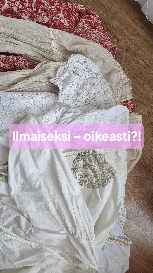 Nämä kaikki ovat ilmaisia!

Ilmaisosasto on mun heikkous… ja katso mitä taas löysin 👀

Mikä näistä on paras?

#kirppislöydöt #ilmaisosasto #secondhand #kierrätys #vintagetyyli