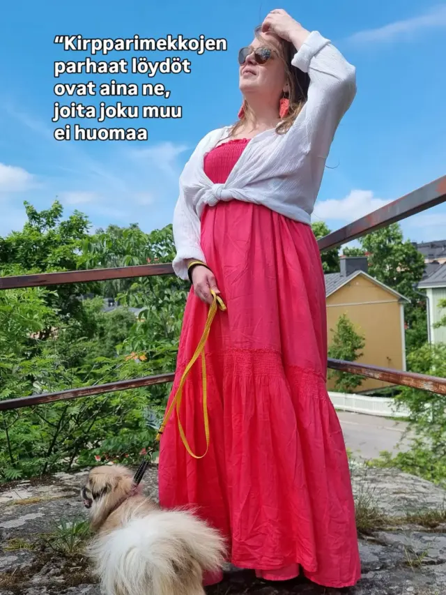 Paras kesämekkolöytö pitkään aikaan 🌺

Tämä pinkki maksimekko löytyi Ruoholahden Fidasta ja valkoinen paita UFFilta. Rakastan kirppistyyliä, jossa romanttinen vintagefiilis kohtaa kesäkadut ja pitkät koiralenkit.

Kumpi on enemmän sun tyyliä, näyttävä väri vai neutraalit sävyt? ♡

#kirppislöytö #vintagetyyli #maksimekko #secondhandfashion #slowfashion